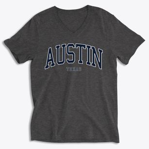 Austin Texas Traditional Soft Lightweight V-Neck