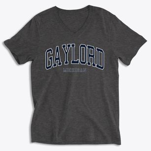 Gaylord Michigan Traditional Soft Lightweight V-Neck