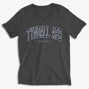 Tyndall Afb Florida Traditional Soft Lightweight V-Neck