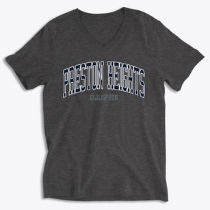 Preston Heights Illinois Traditional Soft Lightweight V-Neck