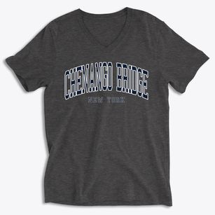 Chenango Bridge New York Traditional Soft Lightweight V-Neck