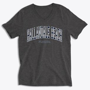 Hallandale Beach Florida Traditional Soft Lightweight V-Neck