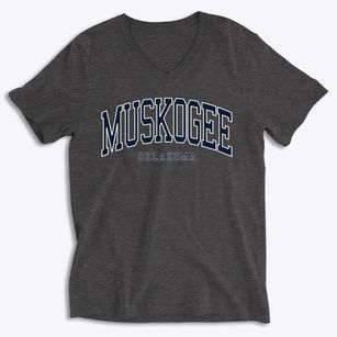 Muskogee Oklahoma Traditional Soft Lightweight V-Neck