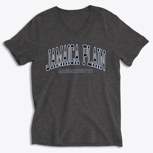 Jamaica Plain Massachusetts Traditional Soft Lightweight V-Neck