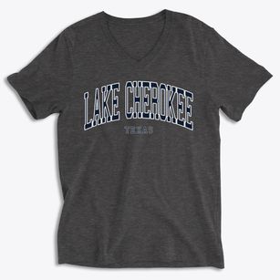 Lake Cherokee Texas Traditional Soft Lightweight V-Neck