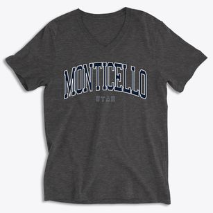 Monticello Utah Traditional Soft Lightweight V-Neck