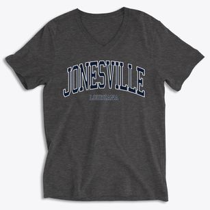 Jonesville Louisiana Traditional Soft Lightweight V-Neck