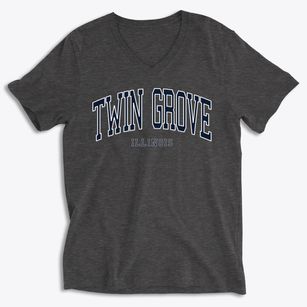 Twin Grove Illinois Traditional Soft Lightweight V-Neck