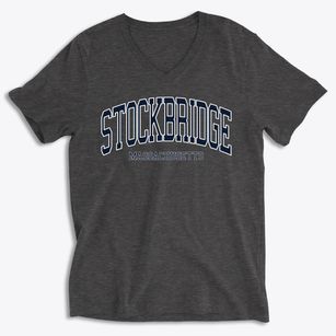 Stockbridge Massachusetts Traditional Soft Lightweight V-Neck