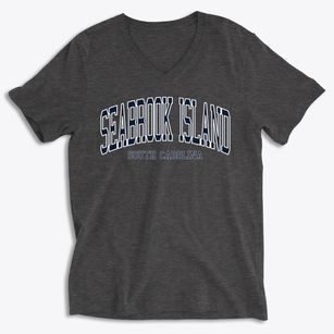 Seabrook Island South Carolina Traditional Soft Lightweight V-Neck
