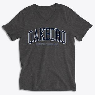 Oakboro North Carolina Traditional Soft Lightweight V-Neck
