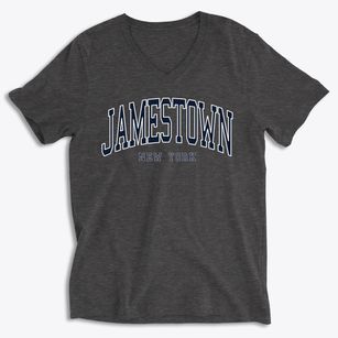 Jamestown New York Traditional Soft Lightweight V-Neck