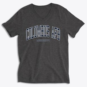 Columbus Afb Mississippi Traditional Soft Lightweight V-Neck