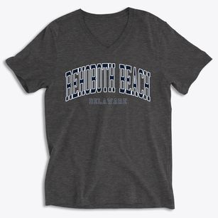 Rehoboth Beach Delaware Traditional Soft Lightweight V-Neck