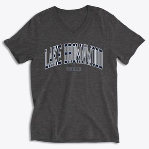 Lake Brownwood Texas Traditional Soft Lightweight V-Neck