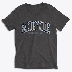 Factoryville Pennsylvania Traditional Soft Lightweight V-Neck