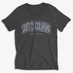 South Corning New York Traditional Soft Lightweight V-Neck