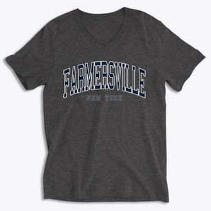 Farmersville New York Traditional Soft Lightweight V-Neck