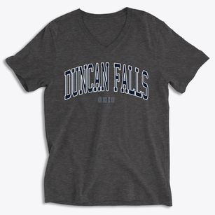 Duncan Falls Ohio Traditional Soft Lightweight V-Neck