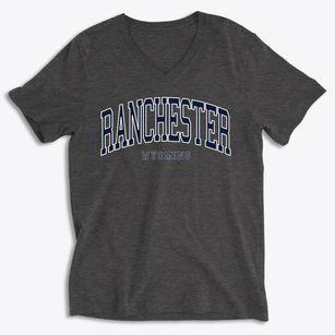 Ranchester Wyoming Traditional Soft Lightweight V-Neck