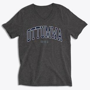 Ottumwa Iowa Traditional Soft Lightweight V-Neck