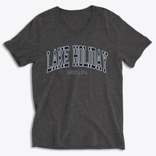 Lake Holiday Indiana Traditional Soft Lightweight V-Neck