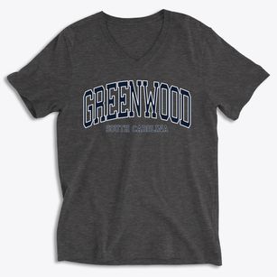 Greenwood South Carolina Traditional Soft Lightweight V-Neck