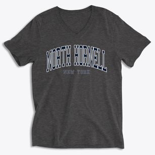 North Hornell New York Traditional Soft Lightweight V-Neck