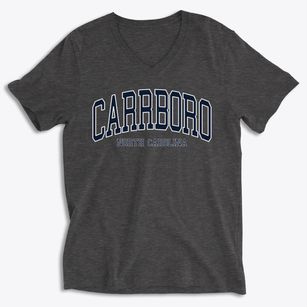 Carrboro North Carolina Traditional Soft Lightweight V-Neck