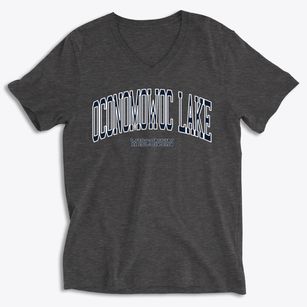 Oconomowoc Lake Wisconsin Traditional Soft Lightweight V-Neck