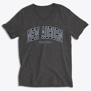 New Auburn Wisconsin Traditional Soft Lightweight V-Neck