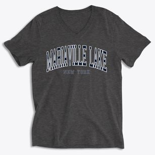 Mariaville Lake New York Traditional Soft Lightweight V-Neck