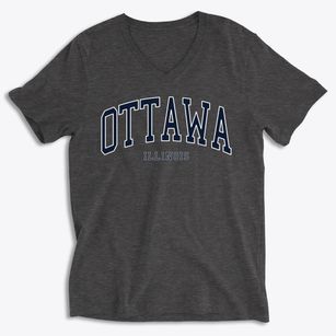 Ottawa Illinois Traditional Soft Lightweight V-Neck