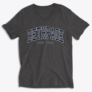 Bethpage New York Traditional Soft Lightweight V-Neck