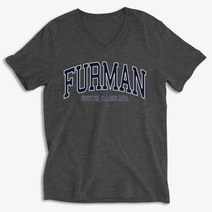 Furman South Carolina Traditional Soft Lightweight V-Neck