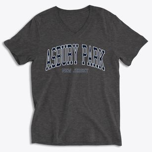 Asbury Park New Jersey Traditional Soft Lightweight V-Neck