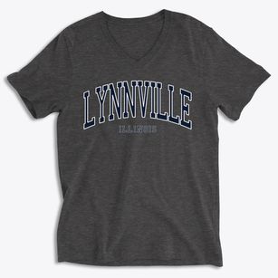 Lynnville Illinois Traditional Soft Lightweight V-Neck