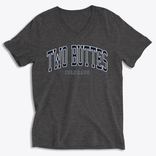 Two Buttes Colorado Traditional Soft Lightweight V-Neck