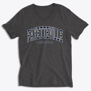 Fayetteville Arkansas Traditional Soft Lightweight V-Neck