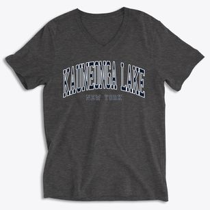 Kauneonga Lake New York Traditional Soft Lightweight V-Neck