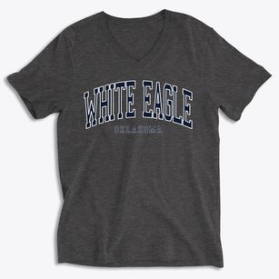 White Eagle Oklahoma Traditional Soft Lightweight V-Neck