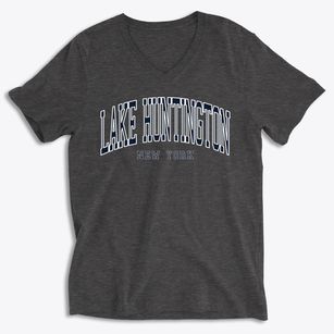 Lake Huntington New York Traditional Soft Lightweight V-Neck
