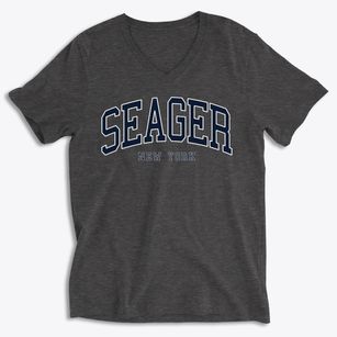Seager New York Traditional Soft Lightweight V-Neck