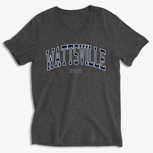 Wattsville Ohio Traditional Soft Lightweight V-Neck