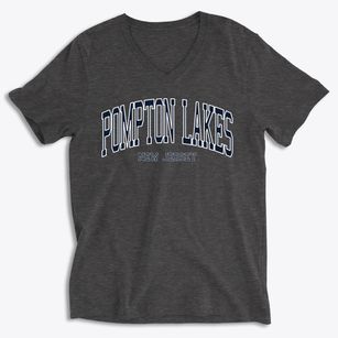 Pompton Lakes New Jersey Traditional Soft Lightweight V-Neck