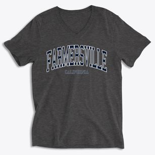 Farmersville California Traditional Soft Lightweight V-Neck