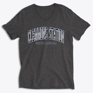 Clemmons Station North Carolina Traditional Soft Lightweight V-Neck