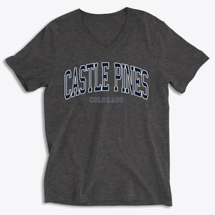 Castle Pines Colorado Traditional Soft Lightweight V-Neck
