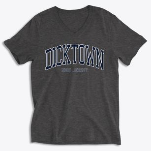 Dicktown New Jersey Traditional Soft Lightweight V-Neck