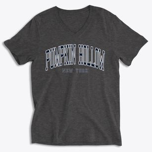 Pumpkin Hollow New York Traditional Soft Lightweight V-Neck